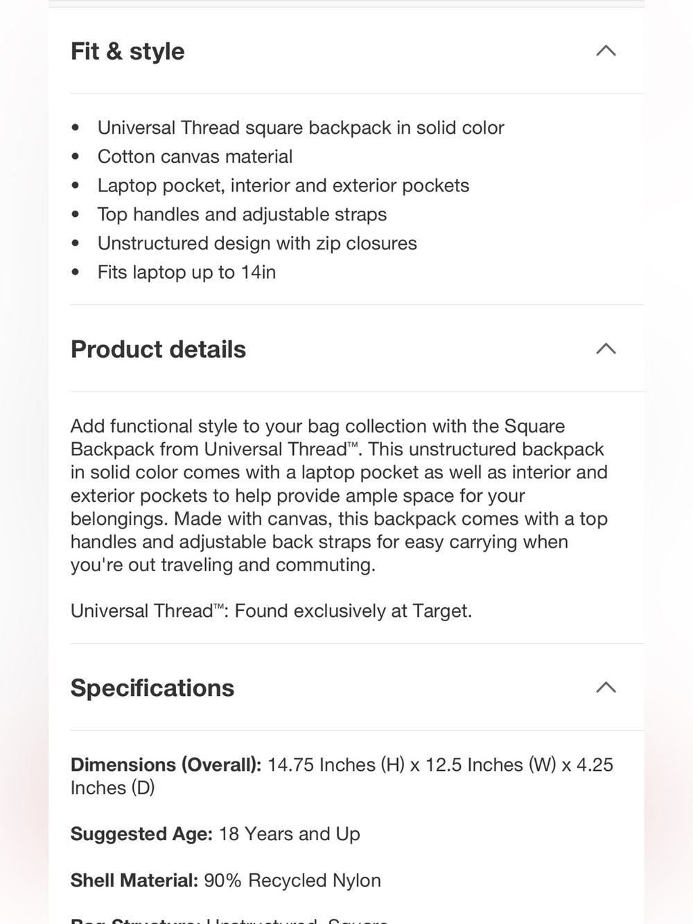 Target Universal Thread Commuter Backpack 💚 - Picture 2 of 5